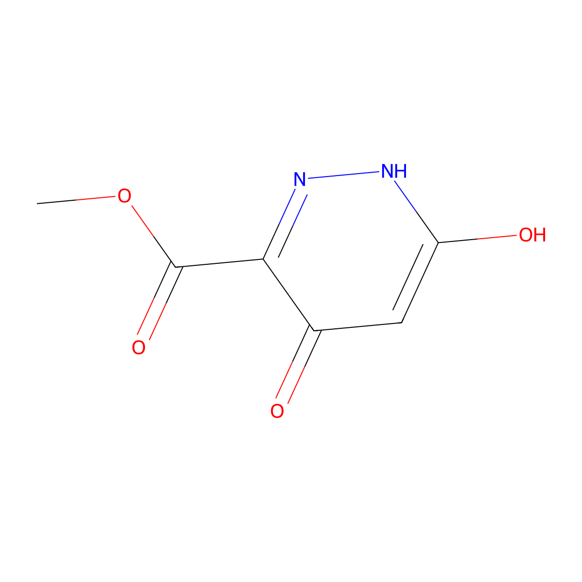 methyl 6-hydroxy-4-oxo-1H-pyridazine-3-carboxylate molecular structure, CAS 372118-00-8