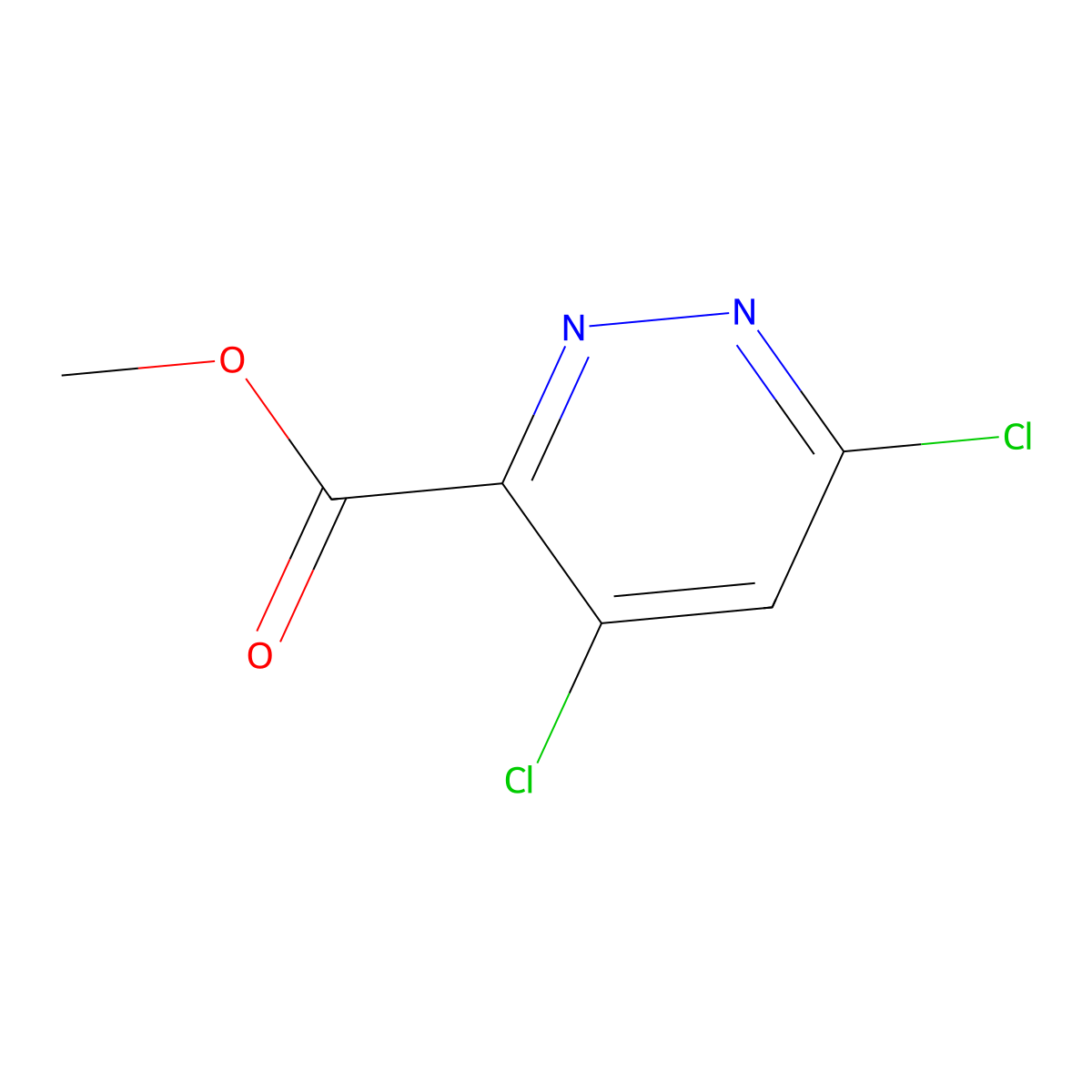 Methyl 4,6-dichloropyridazine-3-carboxylate molecular structure, CAS 372118-01-9