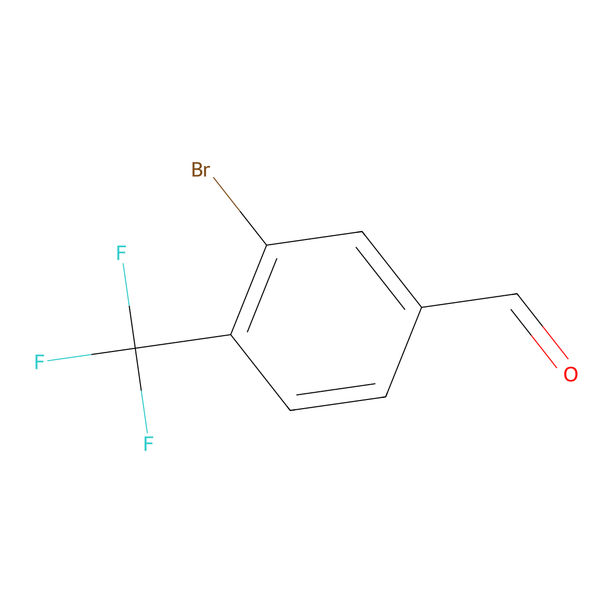 3-Bromo-4-trifluoromethylbenzaldehyde molecular structure, CAS 372120-55-3