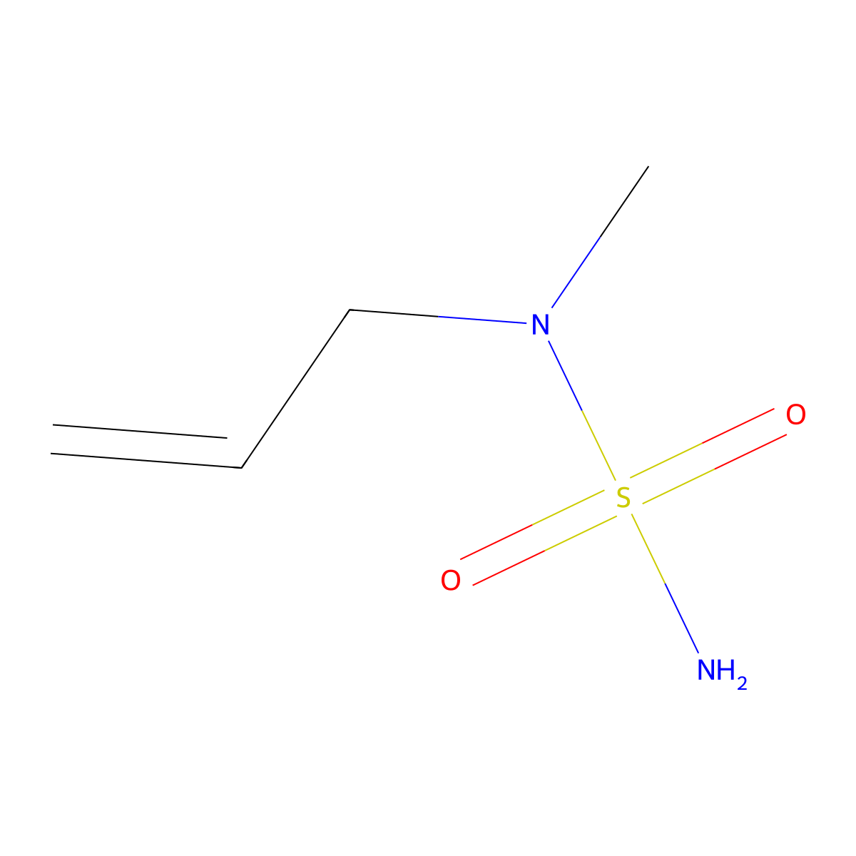 N-methyl-N-allylsulfamide molecular structure, CAS 372136-73-7