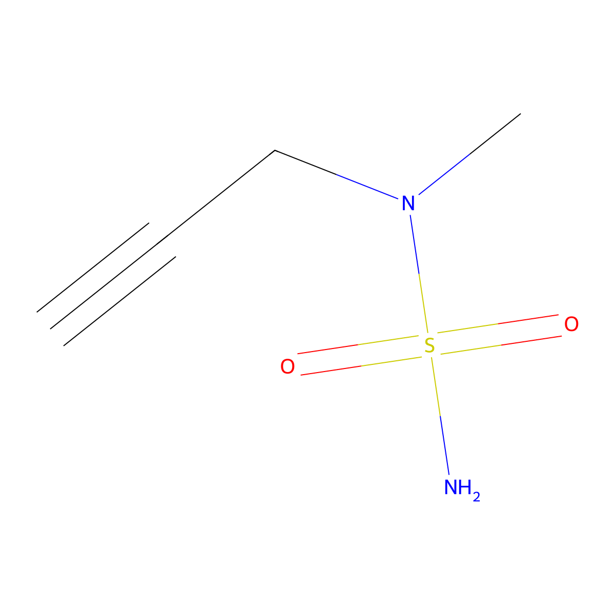 [Methyl(prop-2-yn-1-yl)sulfamoyl]amine molecular structure, CAS 372136-74-8