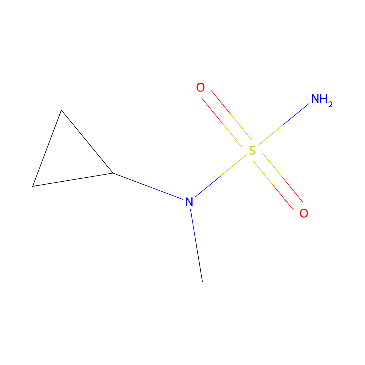 N-cyclopropyl-N-methylaminosulfonamide molecular structure, CAS 372136-81-7