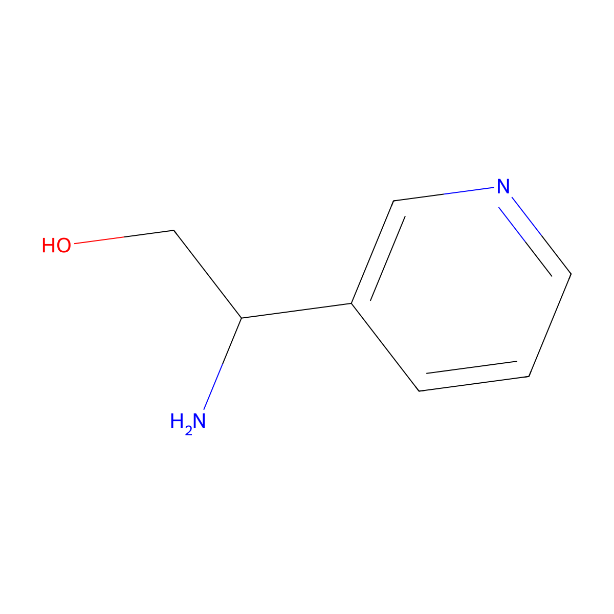 1-(3-Pyridinyl)-2-hydroxyethylamine molecular structure, CAS 372144-01-9