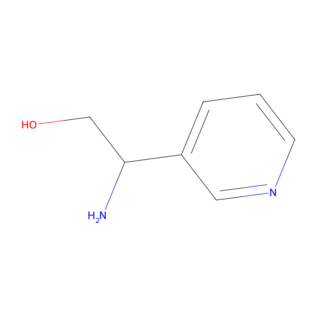 1-(3-Pyridinyl)-2-hydroxyethylamine molecular structure, CAS 372144-01-9