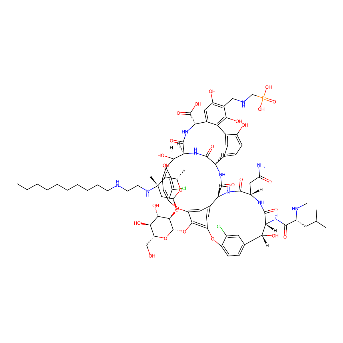 Telavancin molecular structure, CAS 372151-71-8