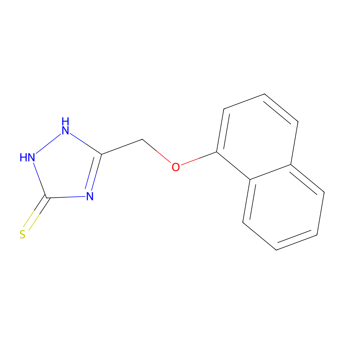 5-[(naphthalen-1-yloxy)methyl]-4H-1,2,4-triazole-3-thiol molecular structure, CAS 372164-15-3