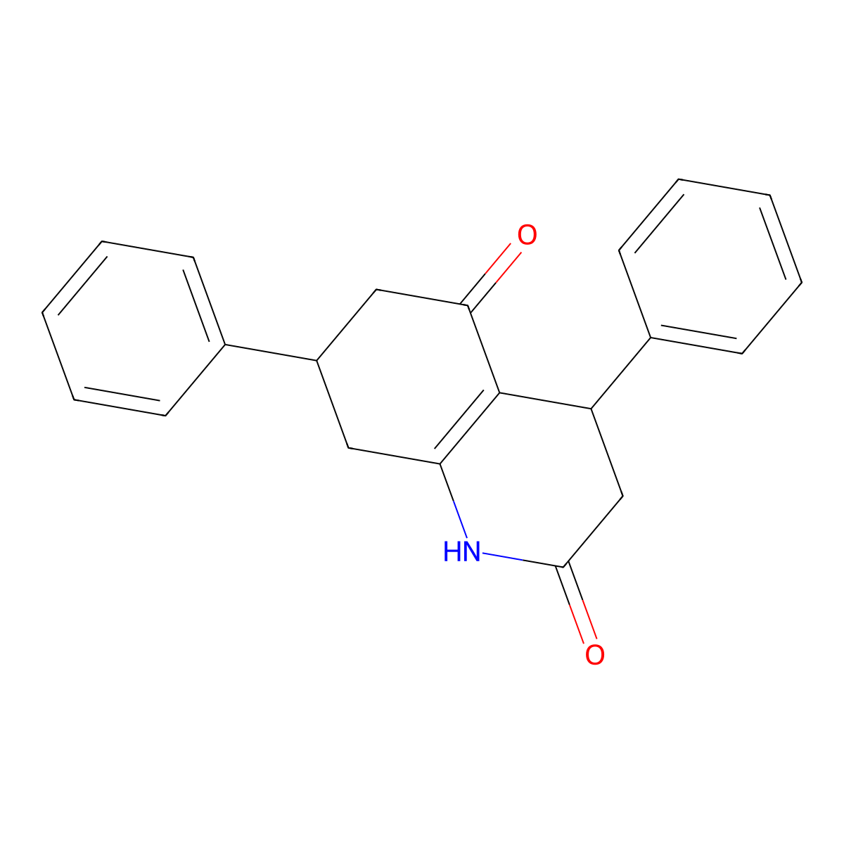 4,7-Diphenyl-1,3,4,6,7,8-hexahydroquinoline-2,5-dione molecular structure, CAS 372171-83-0