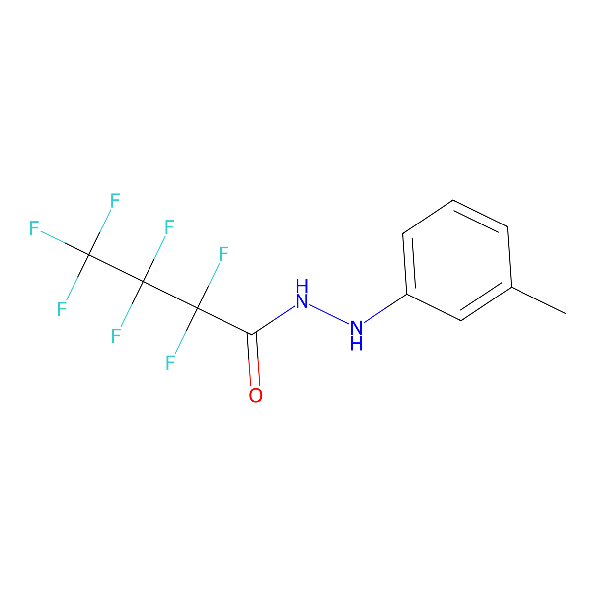 2,2,3,3,4,4,4-heptafluoro-N'-(3-methylphenyl)butanehydrazide molecular structure, CAS 372172-17-3