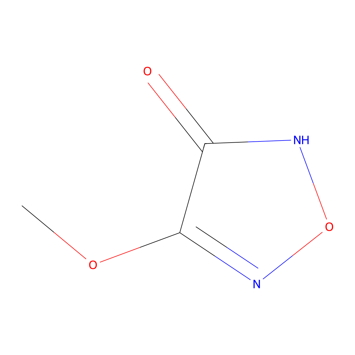 4-Methoxy-1,2,5-oxadiazol-3-ol molecular structure, CAS 372172-56-0