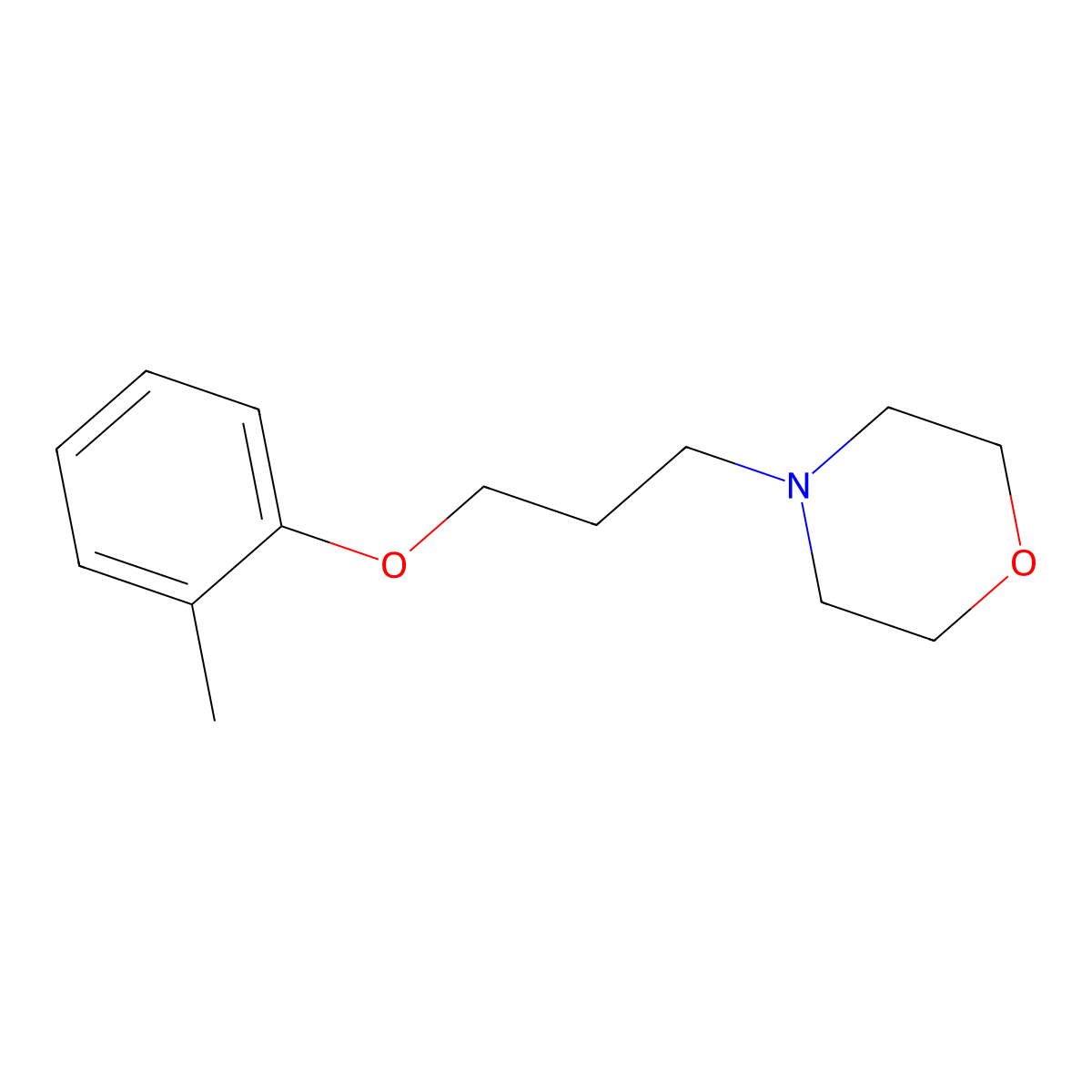 4-(3-(o-Tolyloxy)propyl)morpholine molecular structure, CAS 372179-20-9