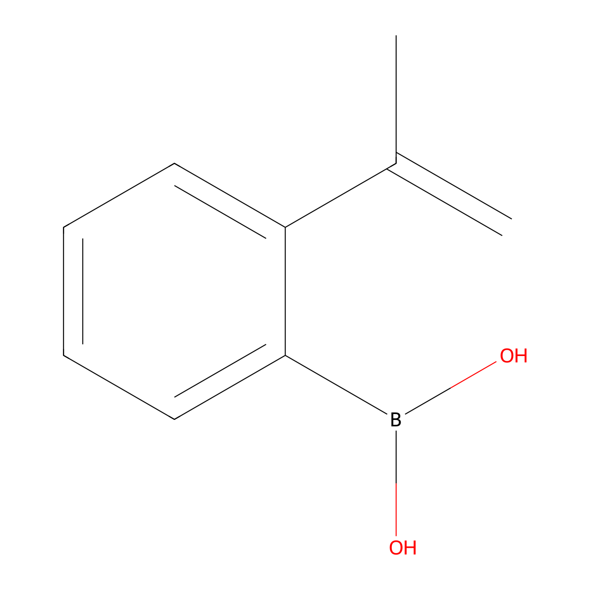 (2-prop-1-en-2-ylphenyl)boronic Acid molecular structure, CAS 372193-54-9