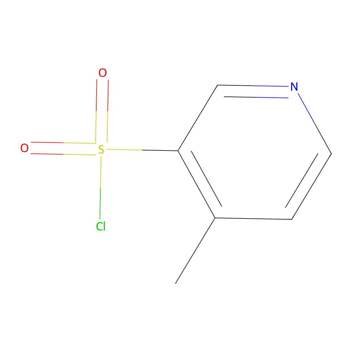 4-Methylpyridine-3-sulfonyl chloride molecular structure, CAS 372198-42-0