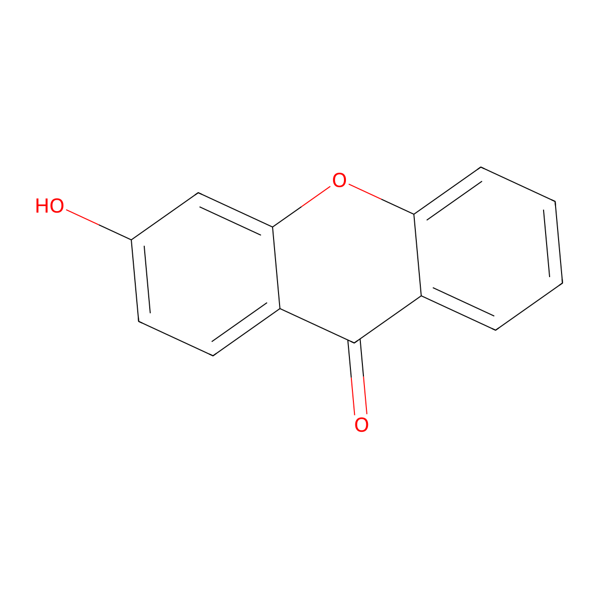 3-Hydroxyxanthen-9-one molecular structure, CAS 3722-51-8
