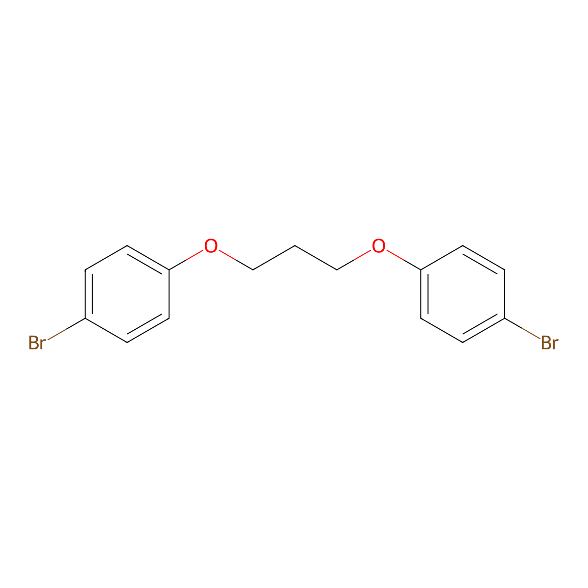 1,1'-[Propane-1,3-diylbis(oxy)]bis(4-bromobenzene) molecular structure, CAS 3722-66-5