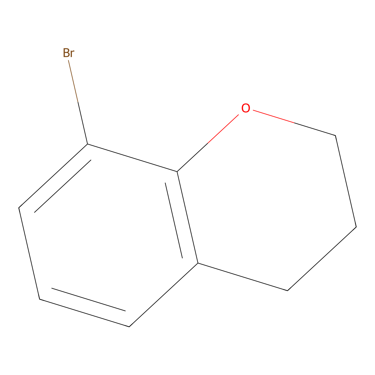 8-Bromo-3,4-dihydro-2H-1-benzopyran molecular structure, CAS 3722-78-9