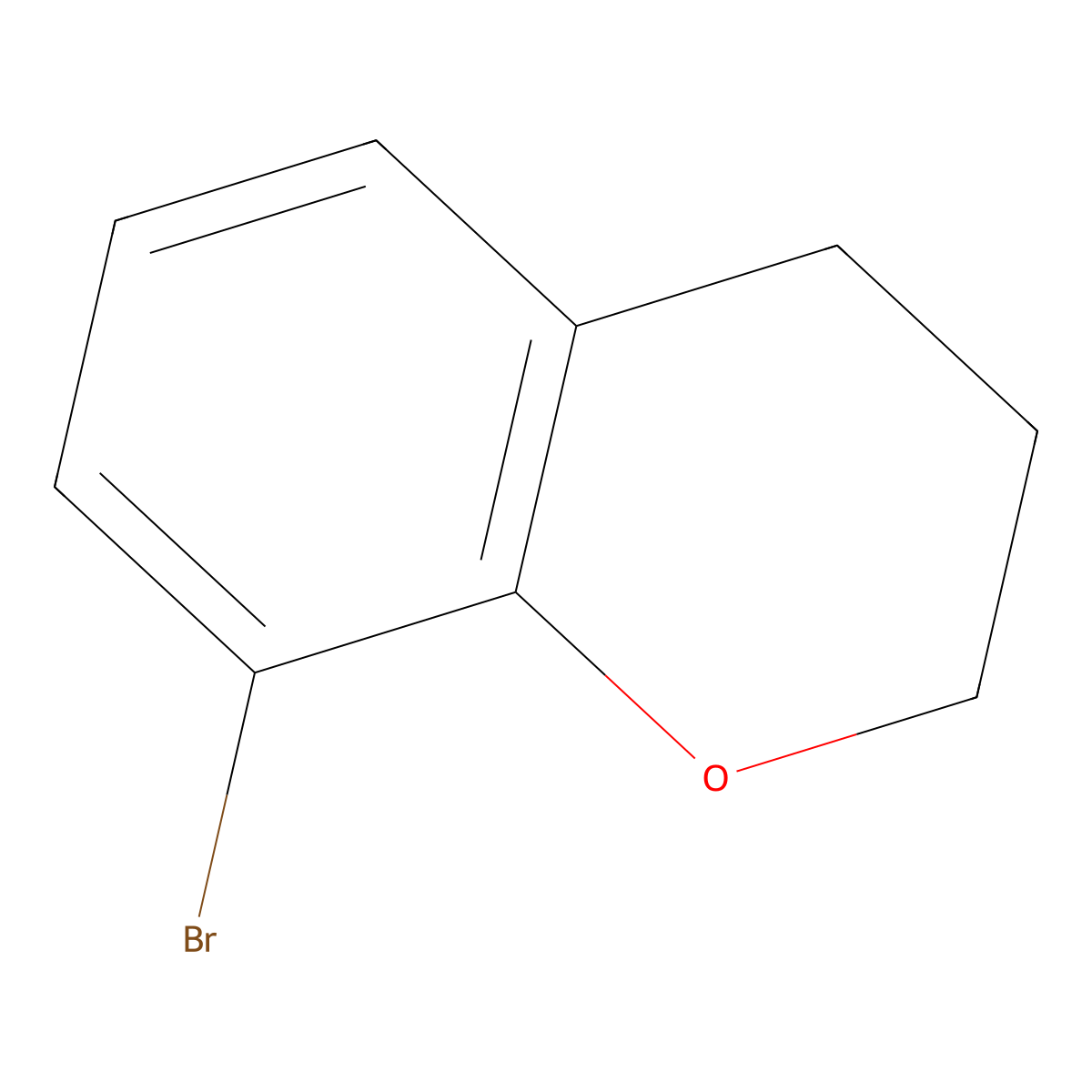 8-Bromo-3,4-dihydro-2H-1-benzopyran molecular structure, CAS 3722-78-9