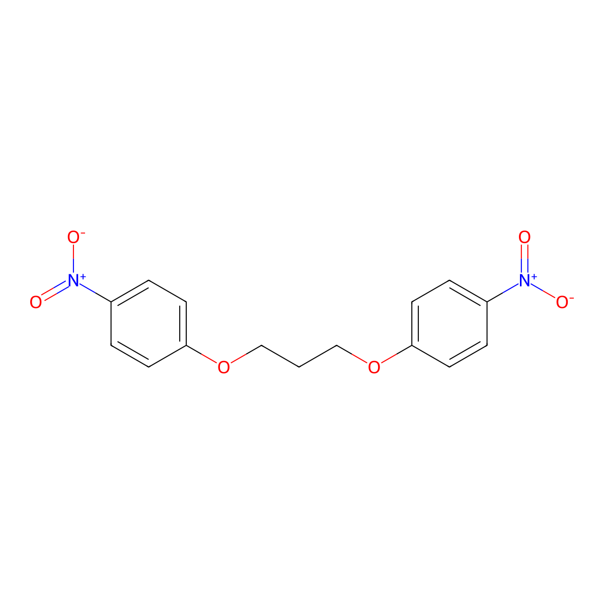 1,3-Bis(4-nitrophenoxy)propane molecular structure, CAS 3722-79-0
