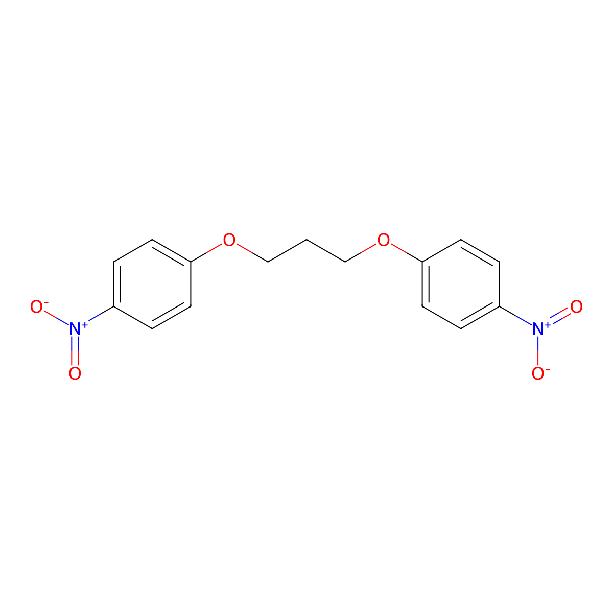1,3-Bis(4-nitrophenoxy)propane molecular structure, CAS 3722-79-0