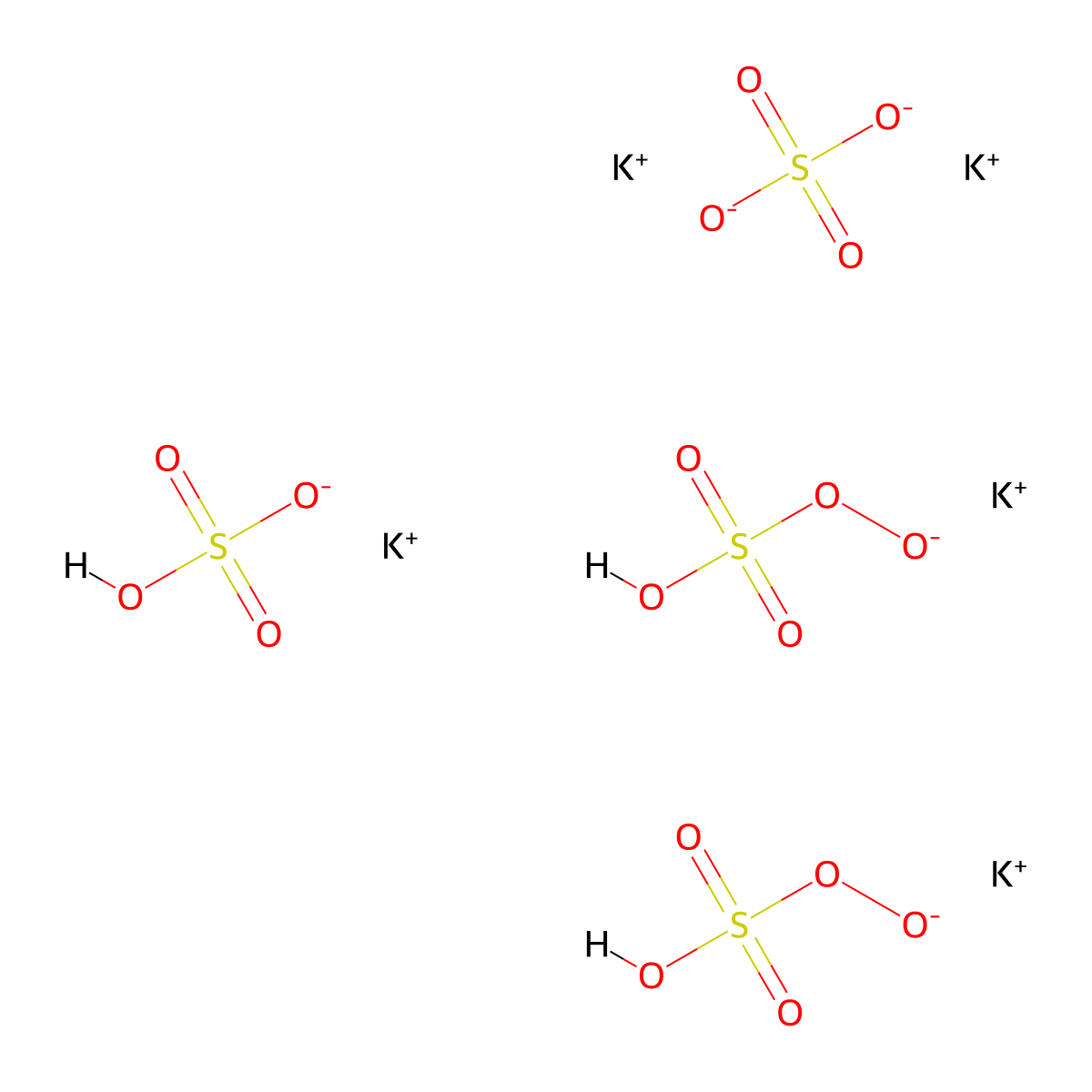 Potassium caroate molecular structure, CAS 37222-66-5