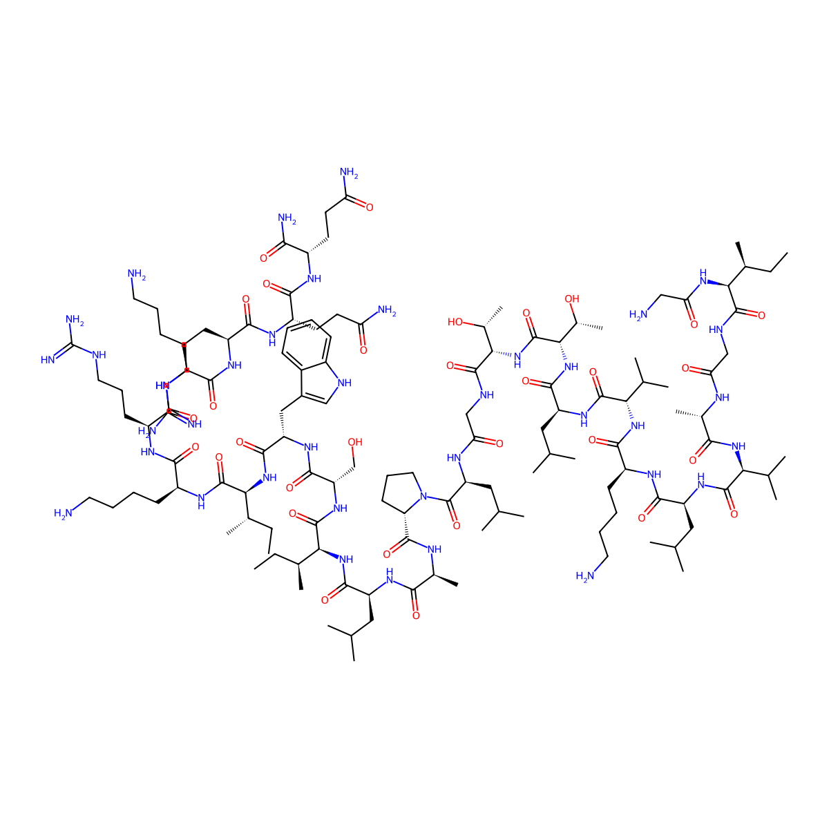Melittin molecular structure, CAS 37231-28-0