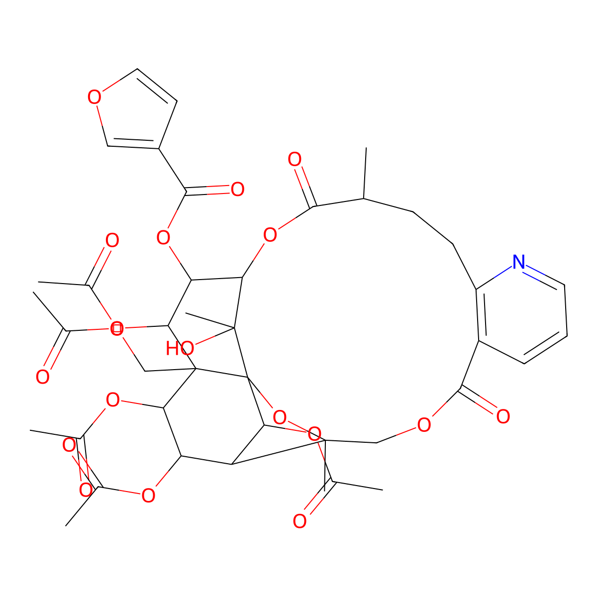 Wilforgine molecular structure, CAS 37239-47-7