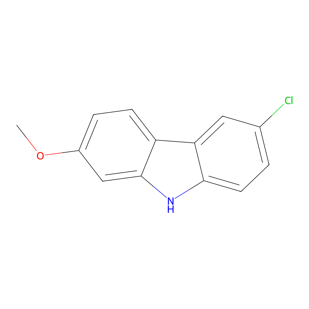 6-Chloro-2-methoxy-9H-carbazole molecular structure, CAS 372478-27-8