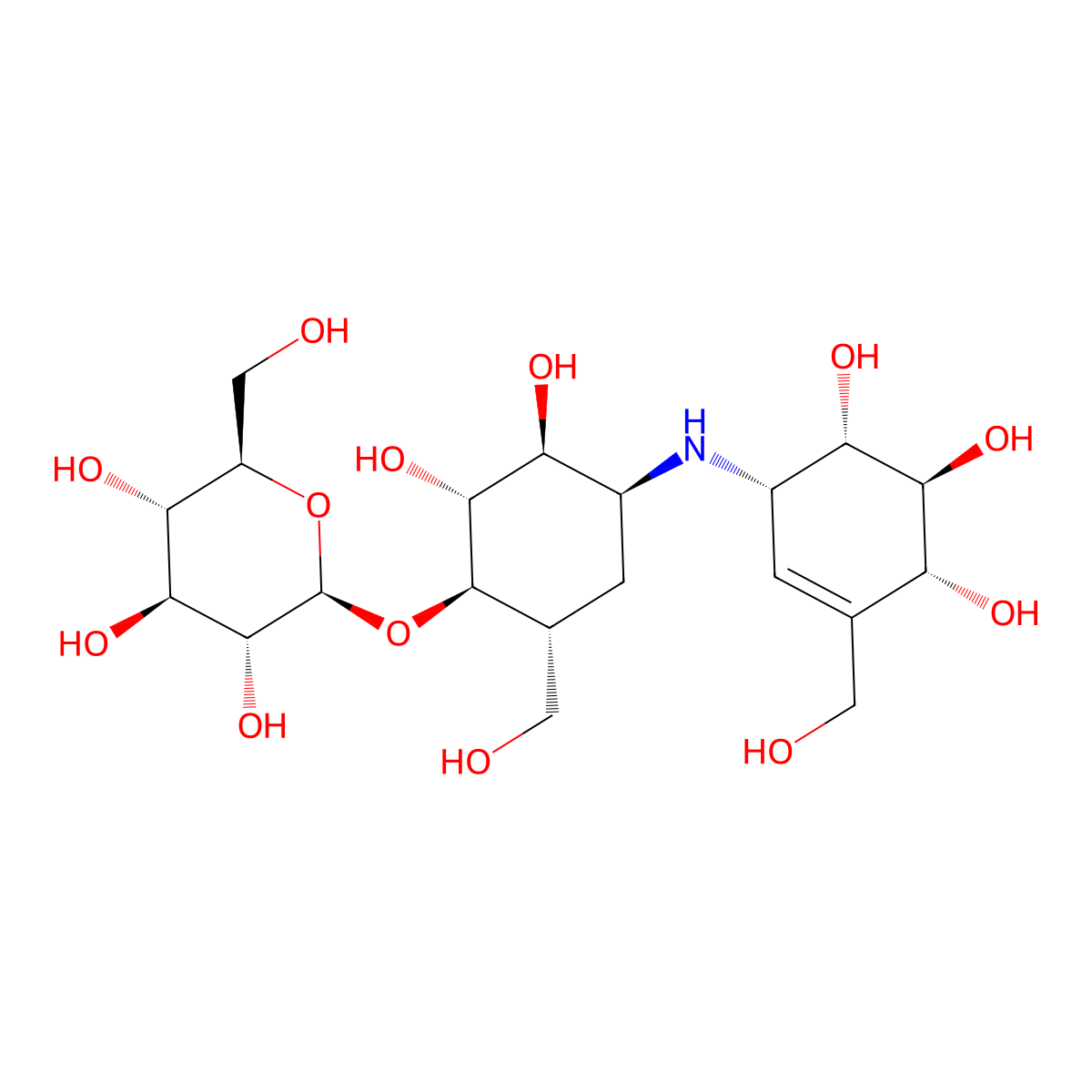 Validamycin A molecular structure, CAS 37248-47-8