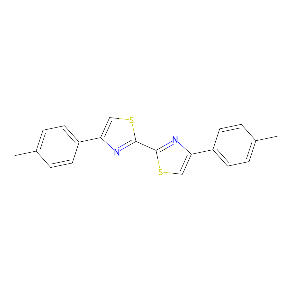 4-(4-Methylphenyl)-2-[4-(4-methylphenyl)-1,3-thiazol-2-yl]-1,3-thiazole molecular structure, CAS 372493-54-4