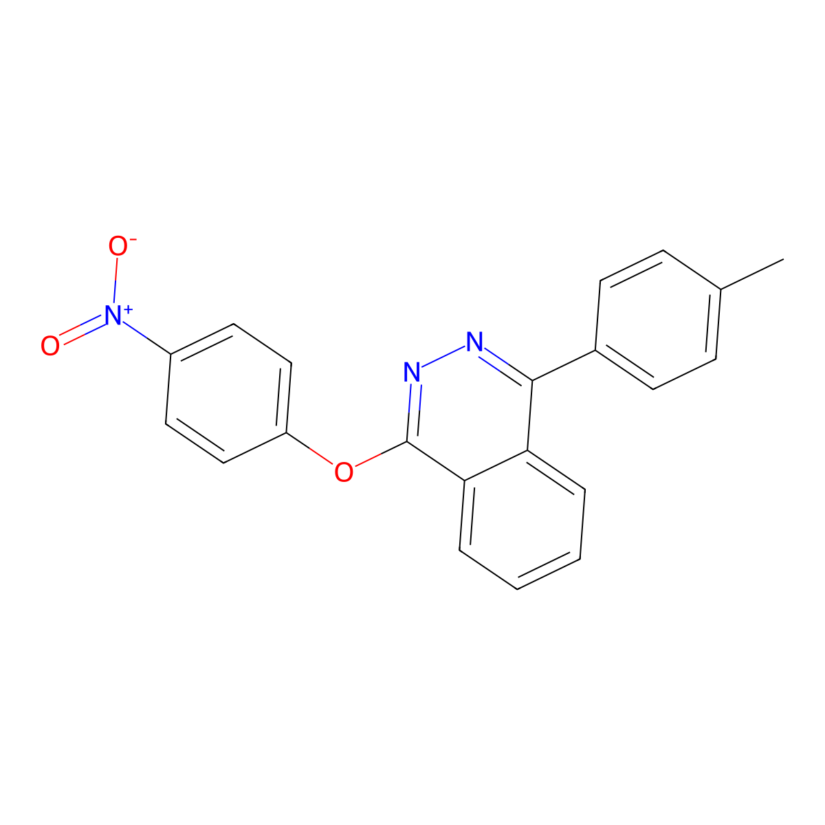 1-(4-Methylphenyl)-4-(4-nitrophenoxy)phthalazine molecular structure, CAS 372495-54-0