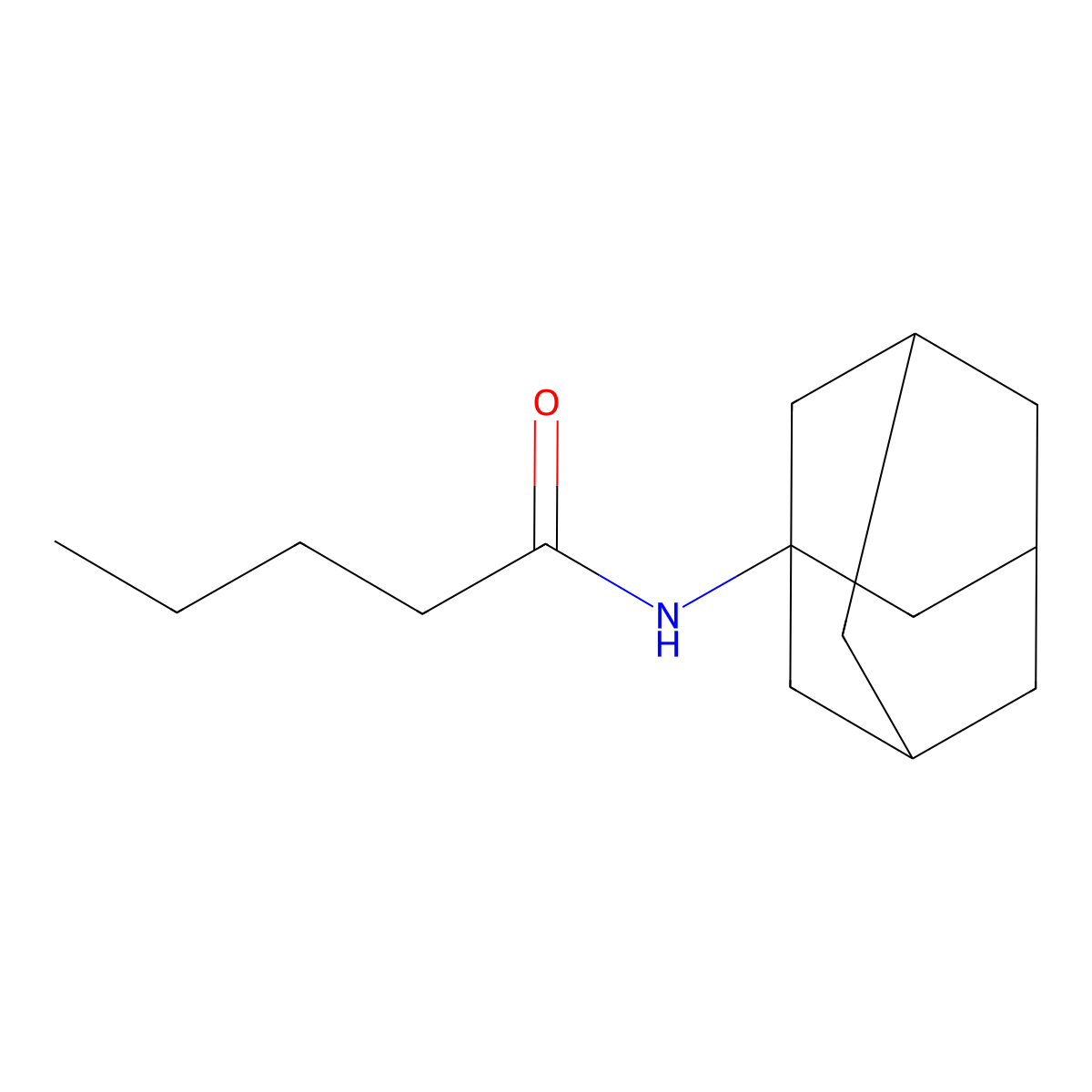 Valeramide, N-(1-adamantyl)- molecular structure, CAS 3725-89-1