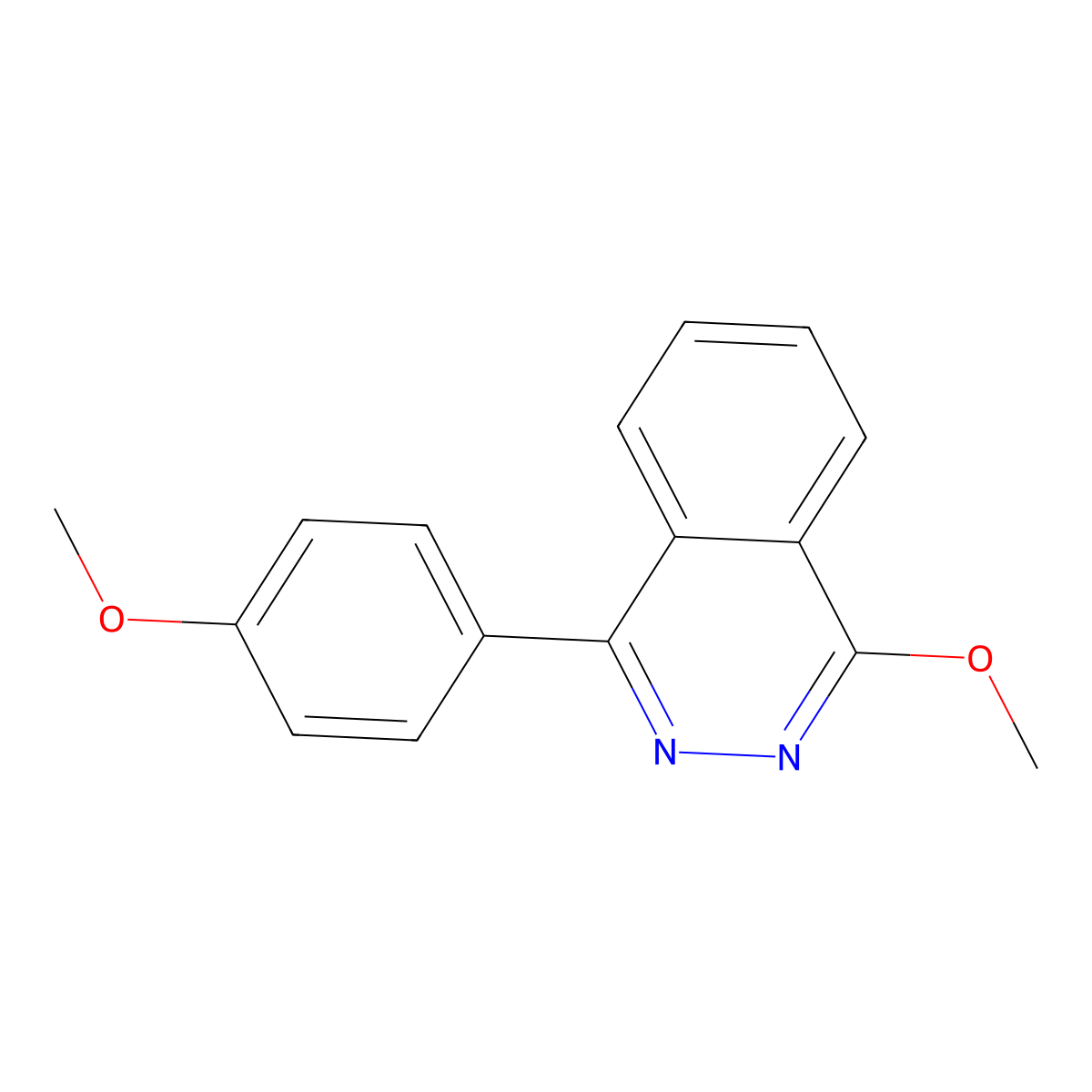 1-Methoxy-4-(4-methoxyphenyl)phthalazine molecular structure, CAS 372502-57-3