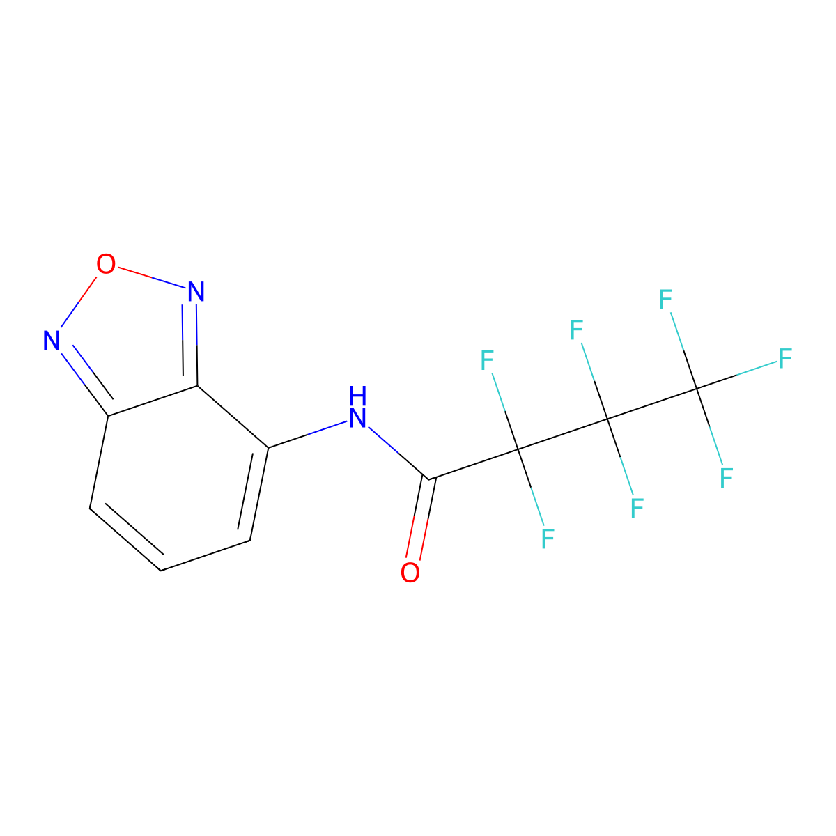 N-(2,1,3-Benzoxadiazol-4-yl)-2,2,3,3,4,4,4-heptafluorobutanamide molecular structure, CAS 372504-53-5