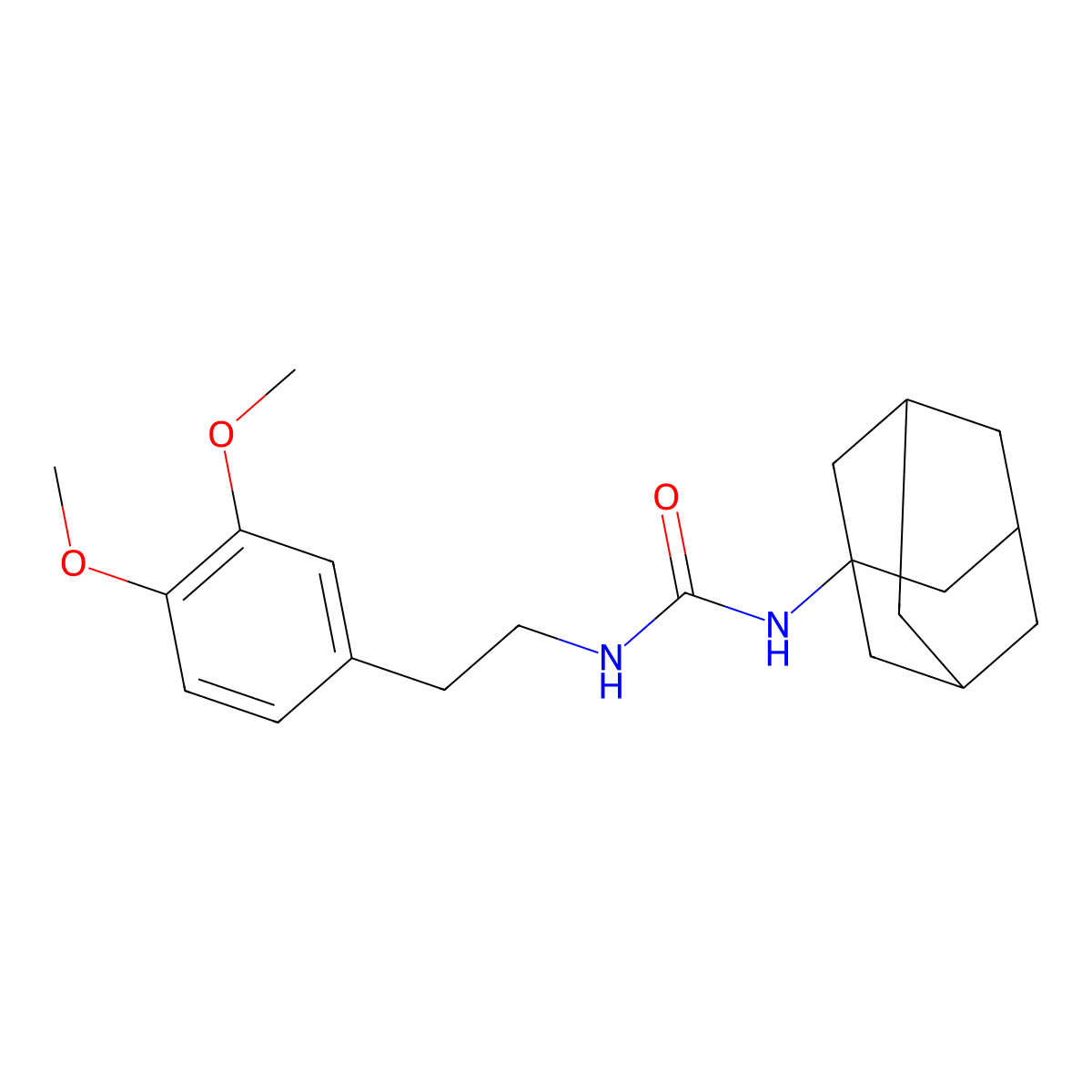 1-(1-Adamantyl)-3-[2-(3,4-dimethoxyphenyl)ethyl]urea molecular structure, CAS 372507-41-0