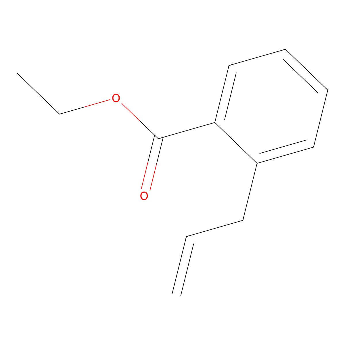3-(2-Carboethoxyphenyl)-1-propene molecular structure, CAS 372510-69-5