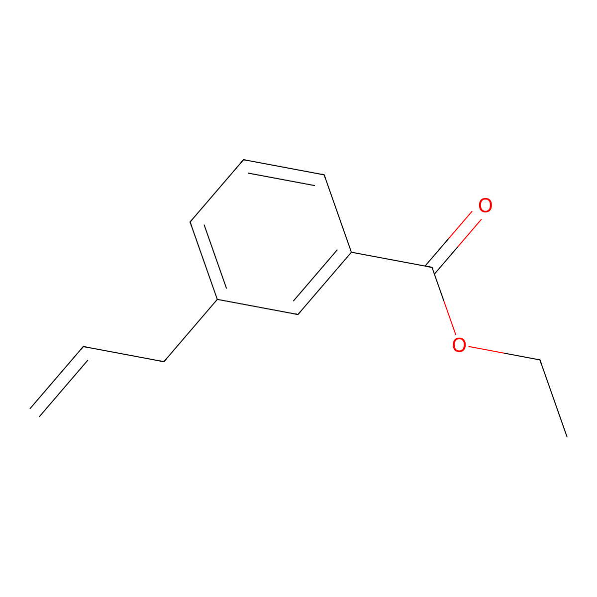 3-(3-Carboethoxyphenyl)-1-propene molecular structure, CAS 372510-70-8