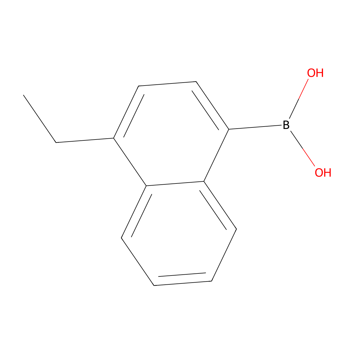 (4-Ethylnaphthalen-1-yl)boronic acid molecular structure, CAS 372521-81-8