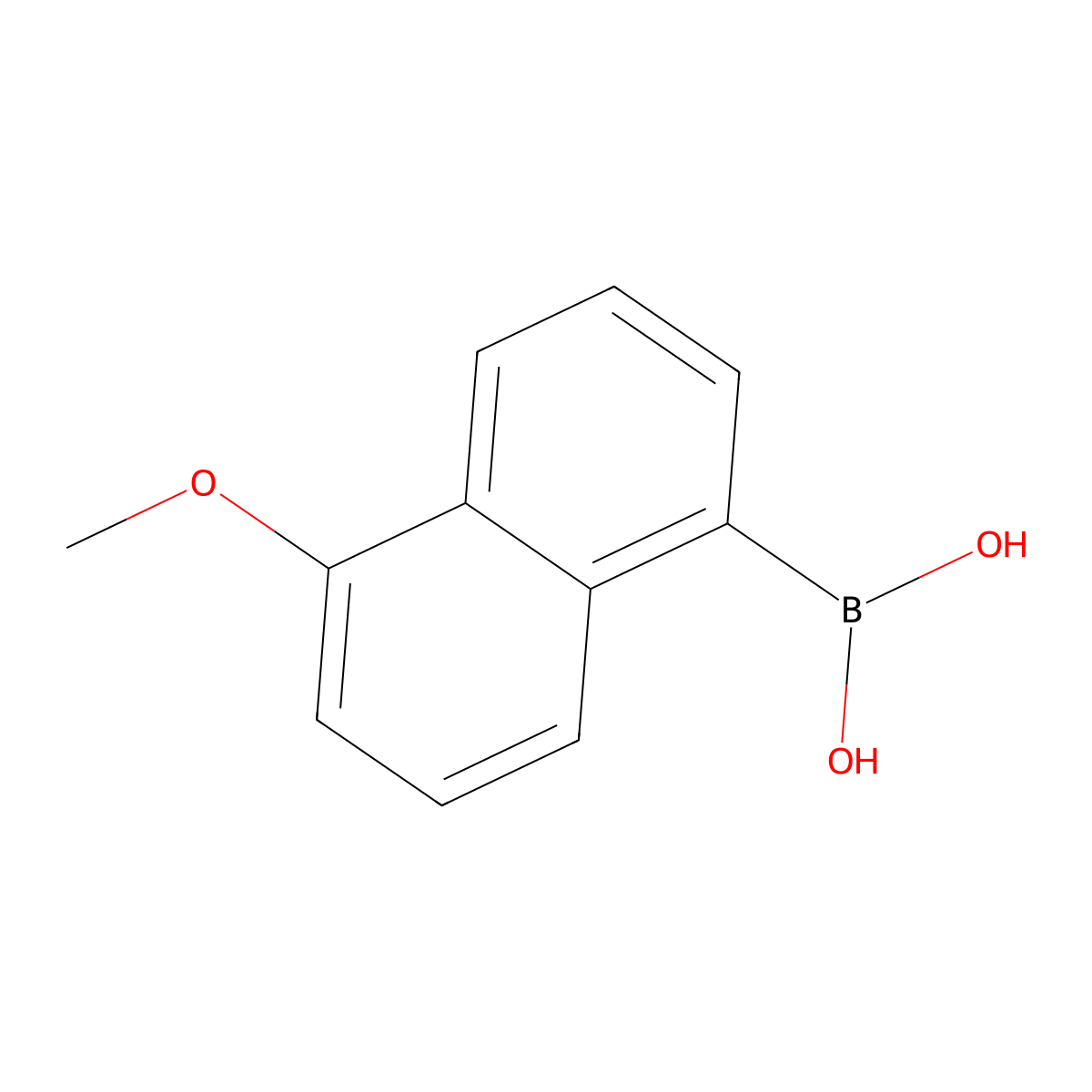 (5-Methoxynaphthalen-1-yl)boronic acid molecular structure, CAS 372521-88-5