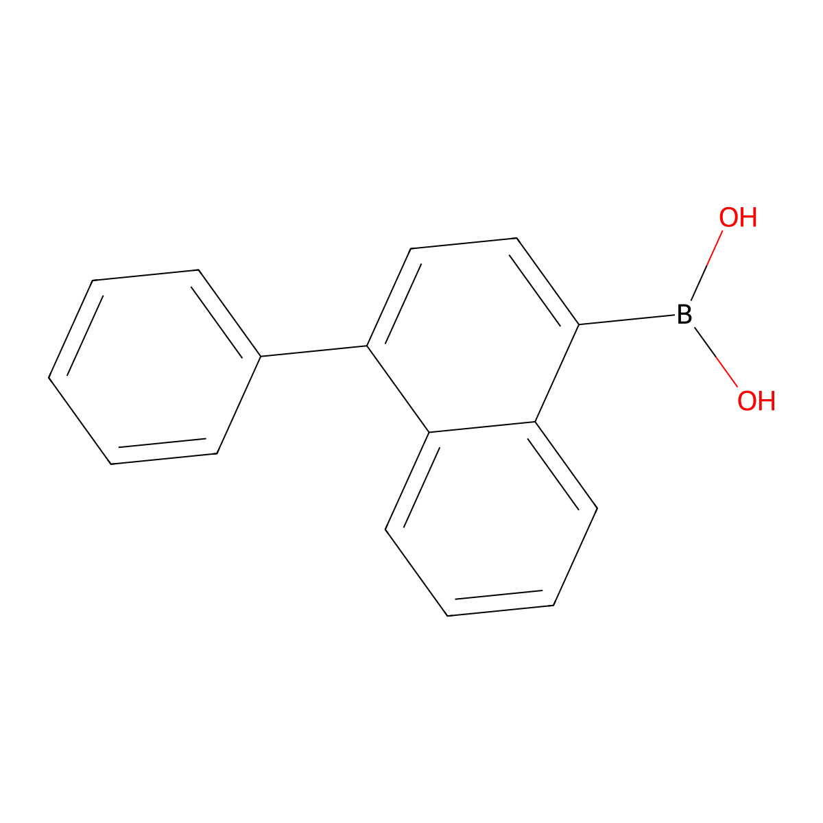 4-Phenylnaphthalene-1-boronic Acid molecular structure, CAS 372521-91-0