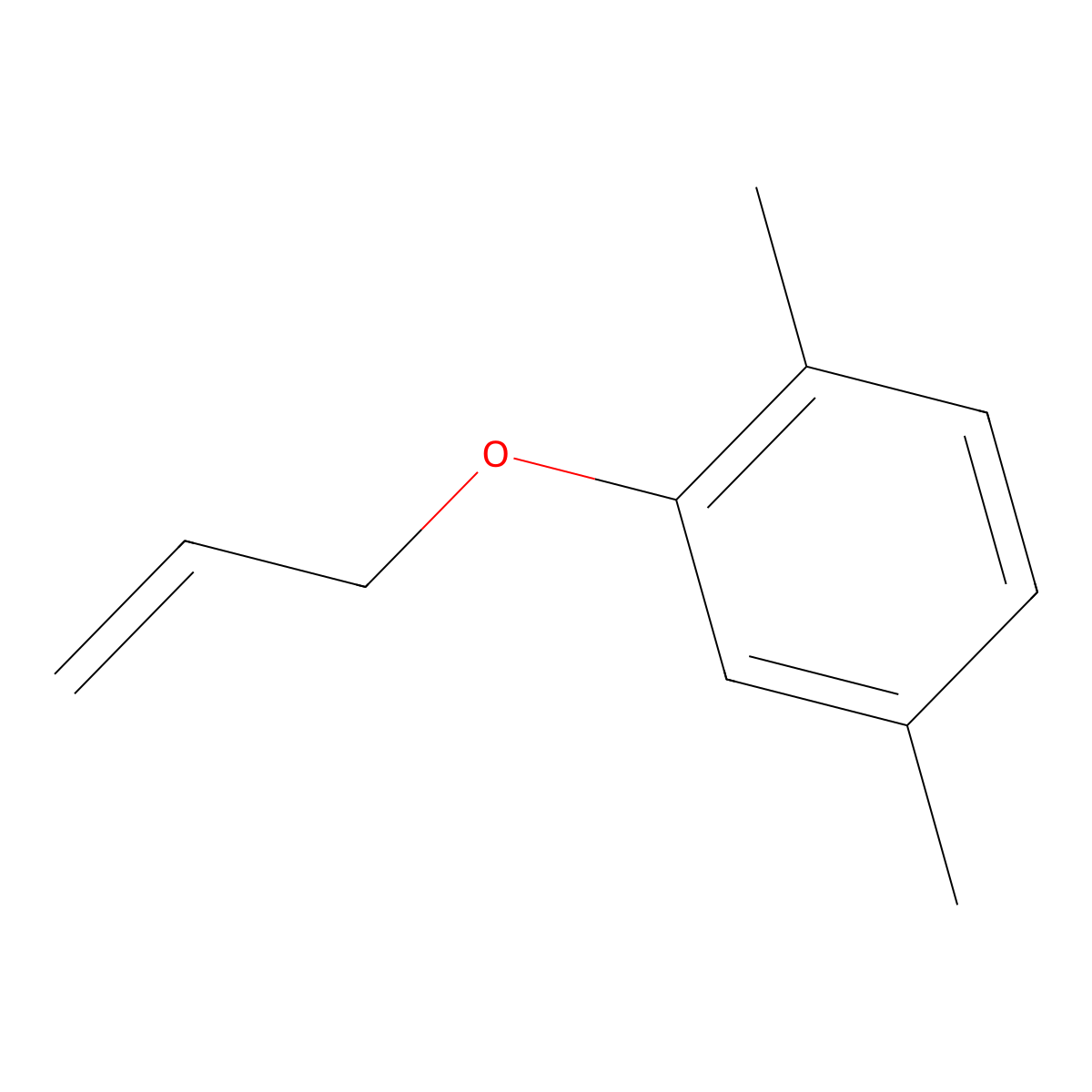 1,4-Dimethyl-2-(2-propen-1-yloxy)benzene molecular structure, CAS 3727-20-6