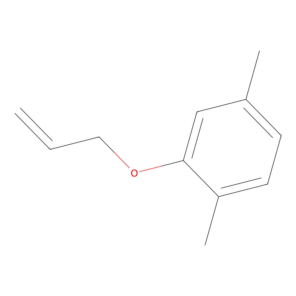 1,4-Dimethyl-2-(2-propen-1-yloxy)benzene molecular structure, CAS 3727-20-6