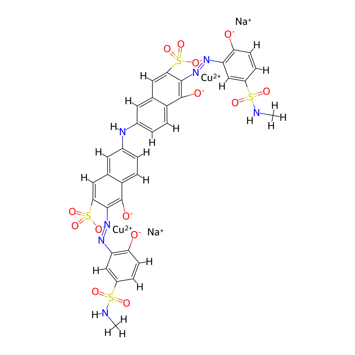 Direct Violet 48 molecular structure, CAS 37279-54-2