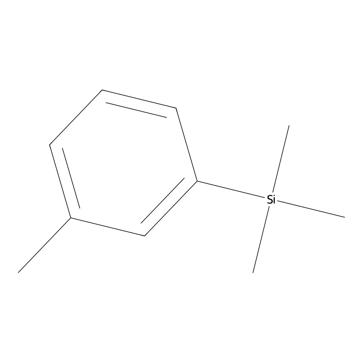 Trimethyl(M-tolyl)silane molecular structure, CAS 3728-44-7