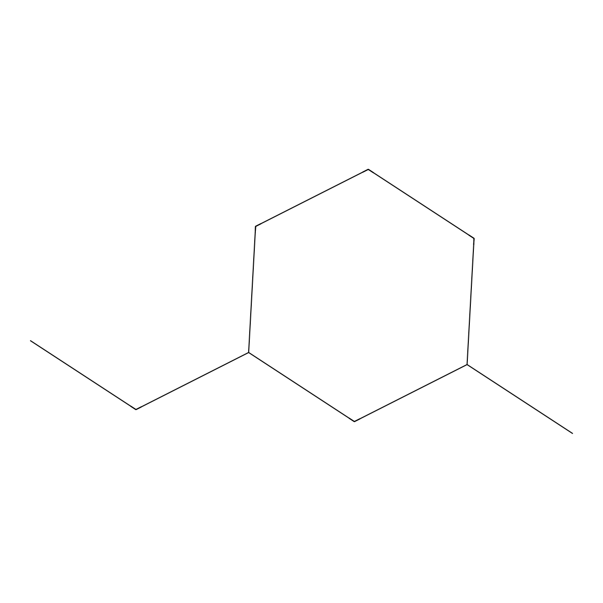 1-Ethyl-3-methylcyclohexane (cis-and trans-mixture) molecular structure, CAS 3728-55-0