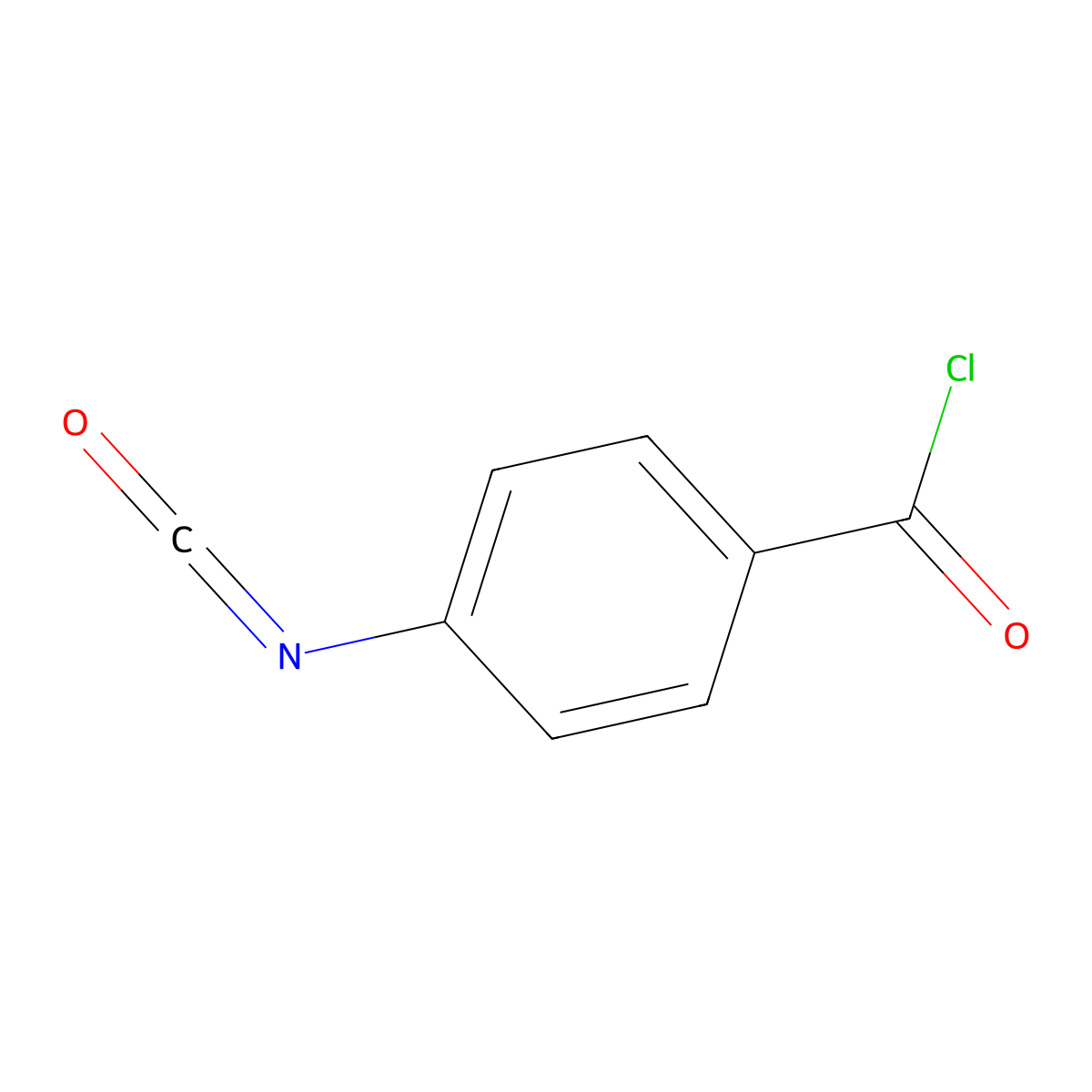 4-Isocyanatobenzoyl chloride molecular structure, CAS 3729-21-3
