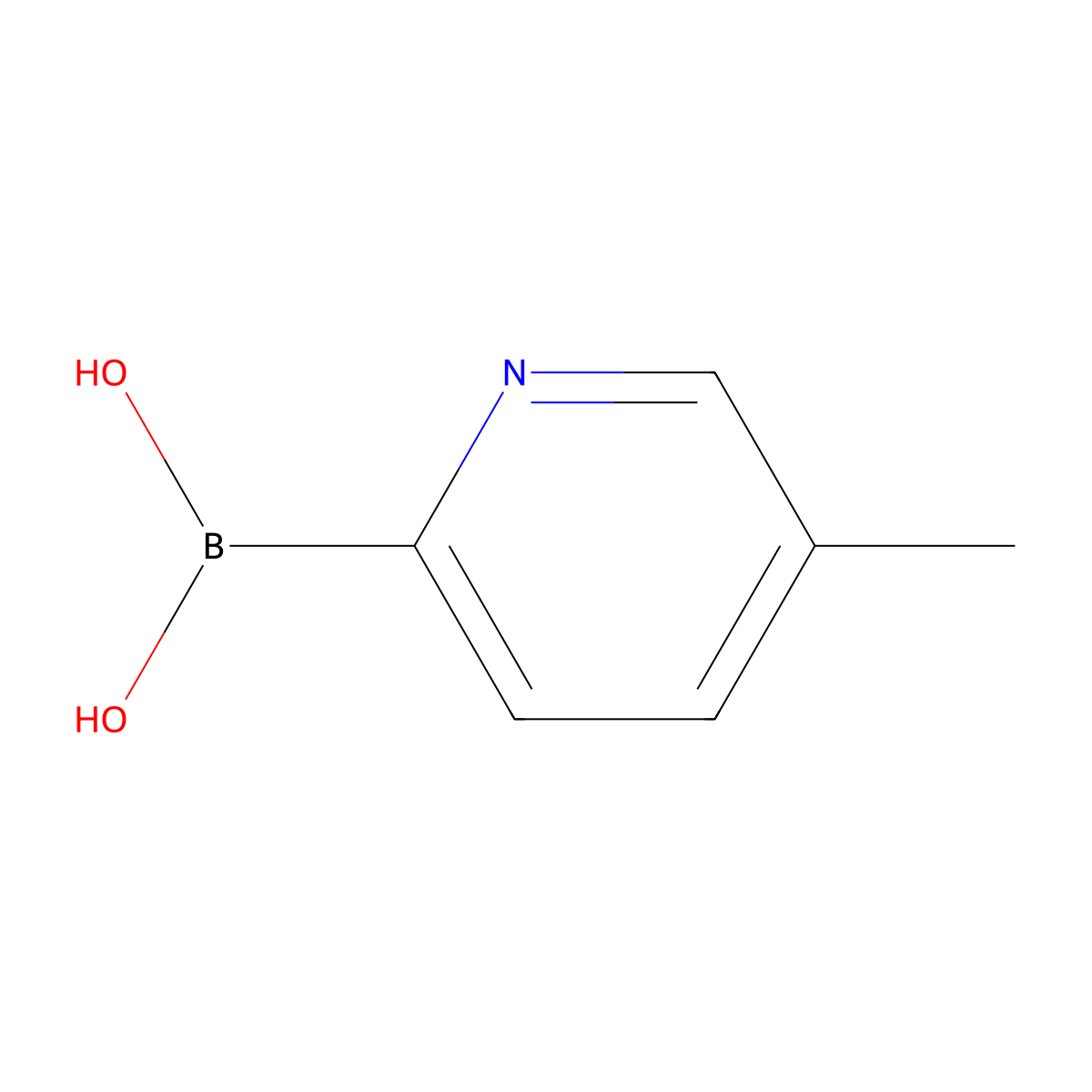 5-Methylpyridine-2-boronic acid molecular structure, CAS 372963-49-0