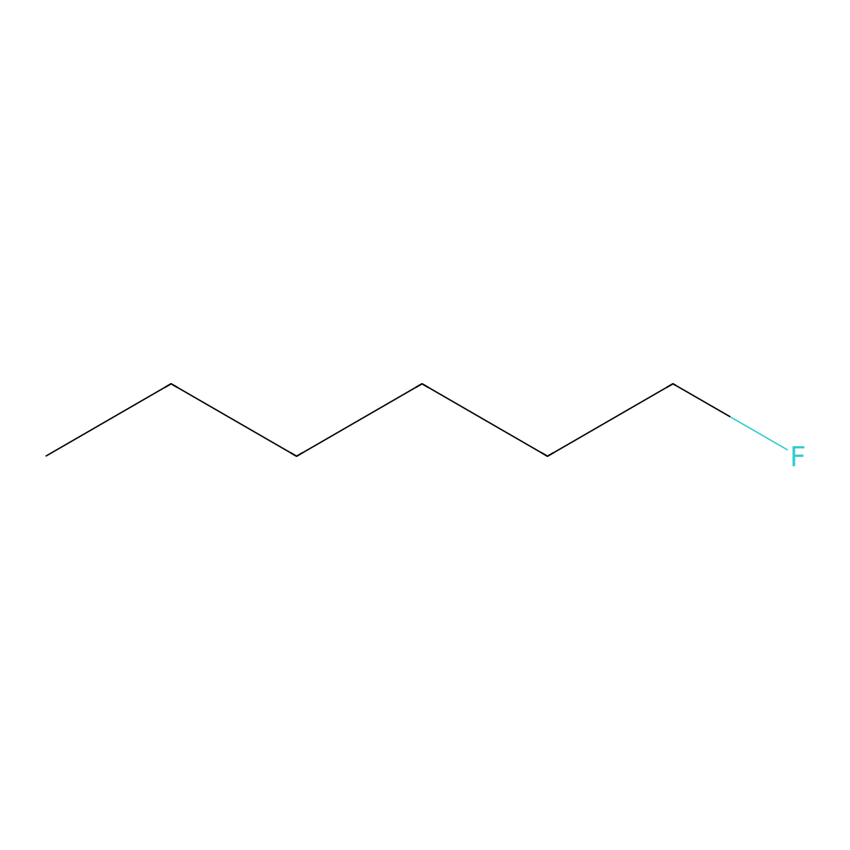 1-Fluorohexane molecular structure, CAS 373-14-8