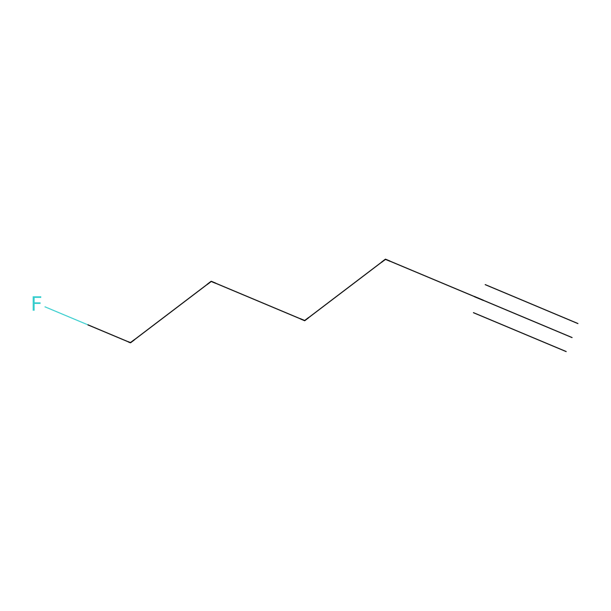 1-Hexyne, 6-fluoro- molecular structure, CAS 373-16-0