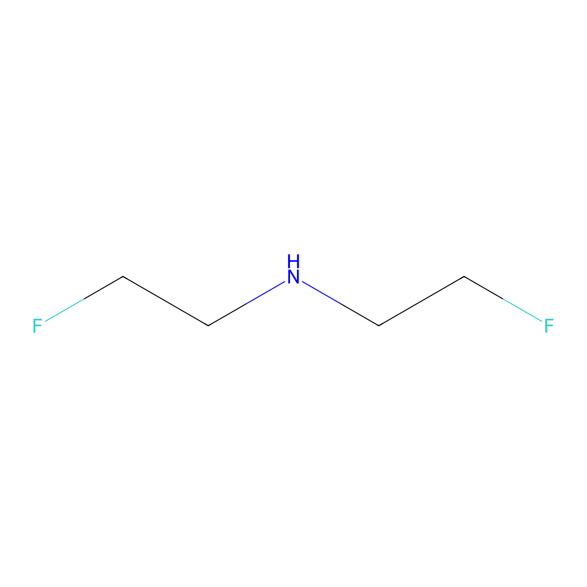 Bis(2-fluoroethyl)amine molecular structure, CAS 373-19-3