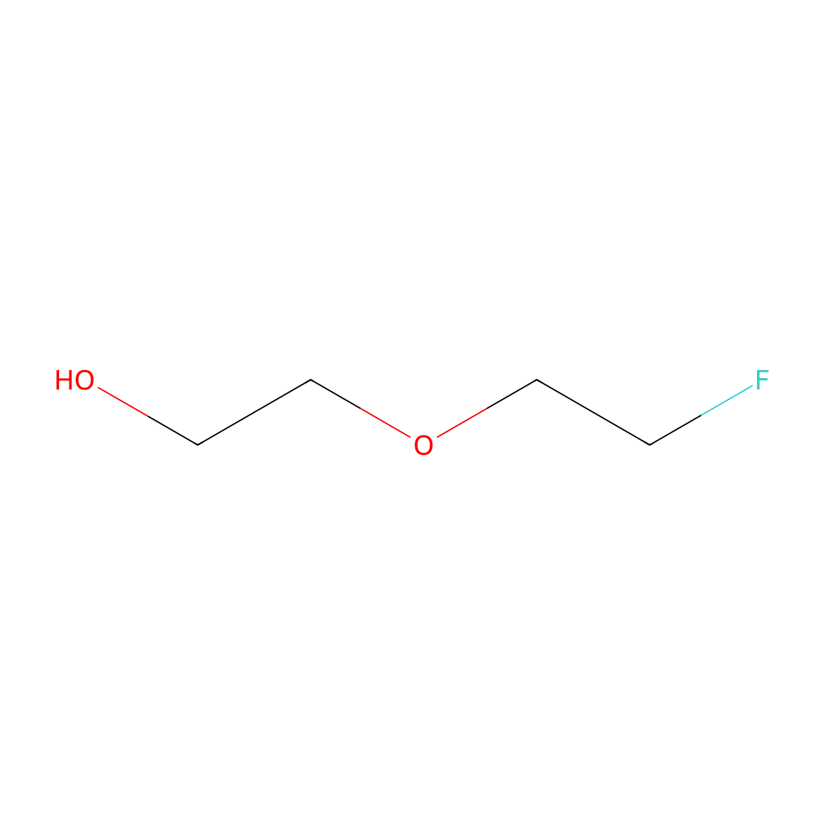 2-(2-Fluoroethoxy)ethan-1-ol molecular structure, CAS 373-22-8