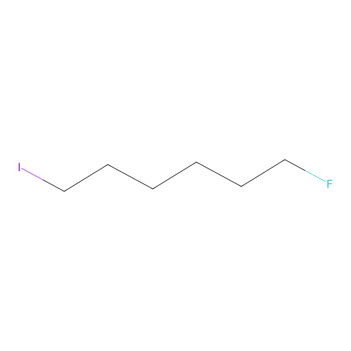 Hexane, 1-fluoro-6-iodo- molecular structure, CAS 373-30-8